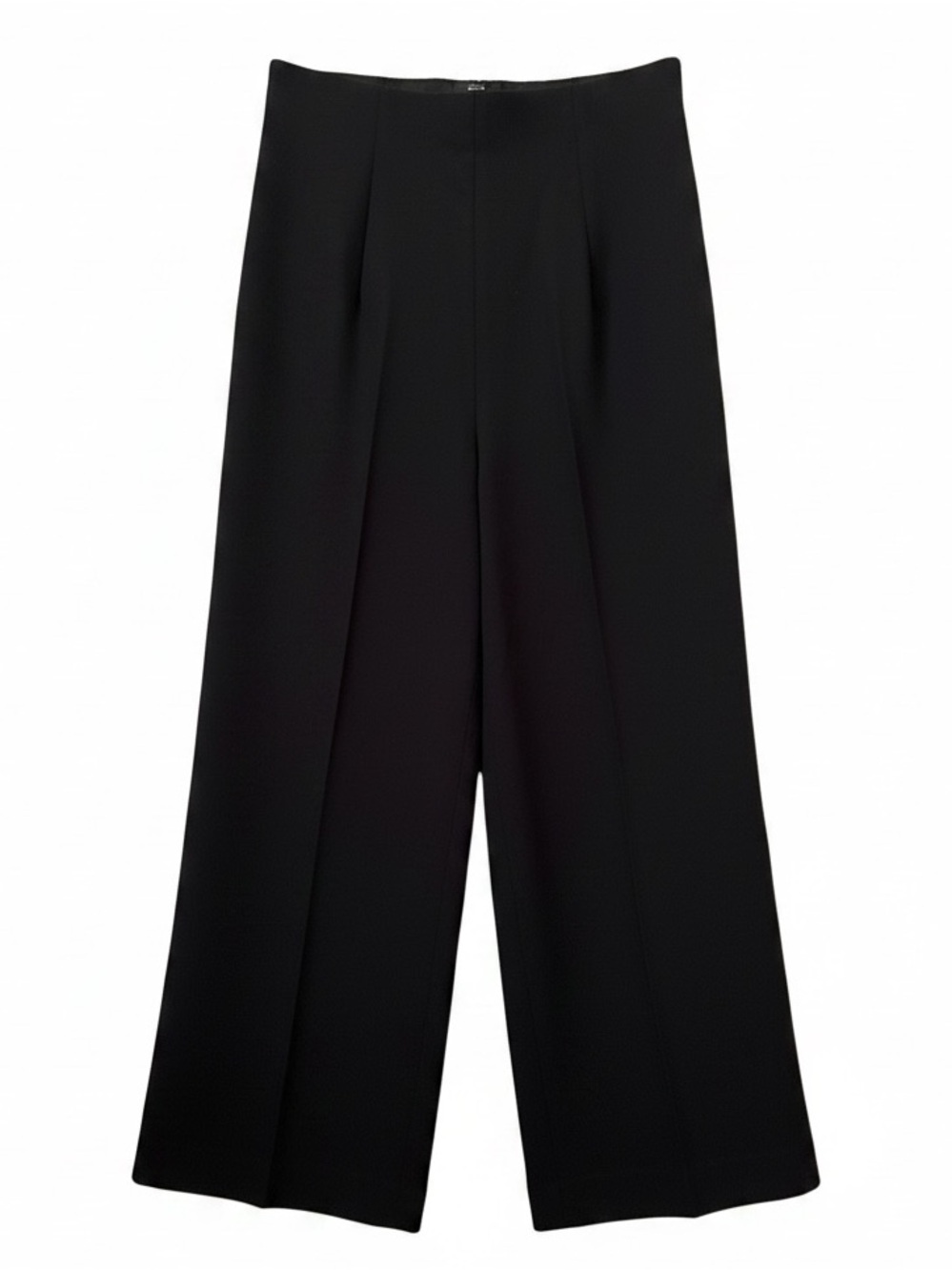ZARA Black High-Waisted Wide Leg Pants – Size M – Chic Minimal